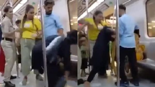 मेट्रो में सीट के लिए खिसयानी बिल्ली बनी दो महिलाएं, किसी ने नोचे बाल तो किसी ने फाड़ा दुपट्टा