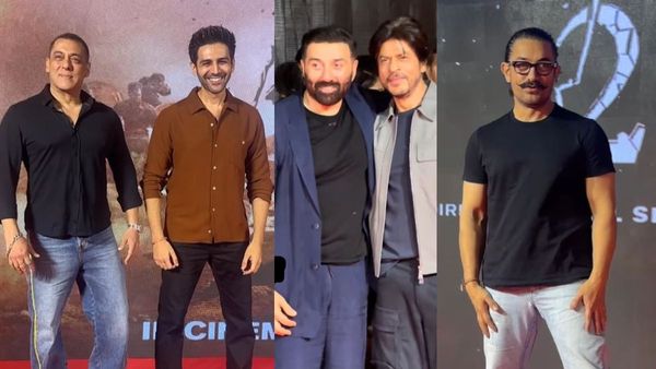 Bollywood Highlights- पठान और तारा सिंह की दुश्मनी खत्म, गदर 2 की सक्सेज पार्टी में दिखे तीनों खान
