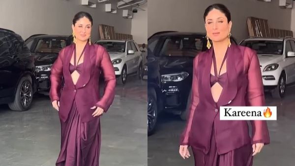 सामने से पूरी खुली ड्रेस में करीना कपूर खान ने दिखाया किलर लुक, लोग बोले- 'बटन बंद कर लो'
