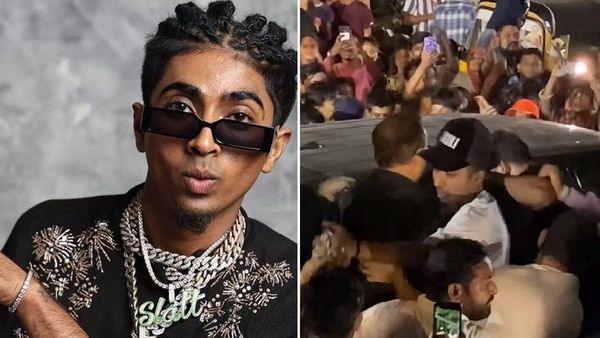 MC Stan को देख बेकाबू हुई भीड़, हाथ पकड़ने की कोशिश, कार का रास्ता कर दिया ब्लॉक