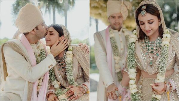 Raghav Parineeti Wedding Album: जयमाला से फेरों तक... राघव परिणीति की शादी की सबसे पहली तस्वीरें