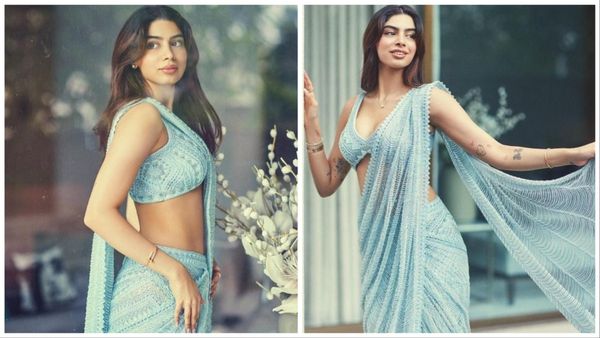 खुशी कपूर ने 2.29 लाख की साड़ी पहनकर दिखाई अपनी कातिलाना अदाएं, दीवाने हुए फैंस