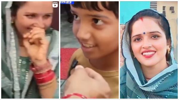 VIDEO: सीमा हैदर के बेटे राज ने मम्मी के लिए सुनाई शायरी- टन टन टन बटन, सीमा ने आंख मारी सचिन खत्म