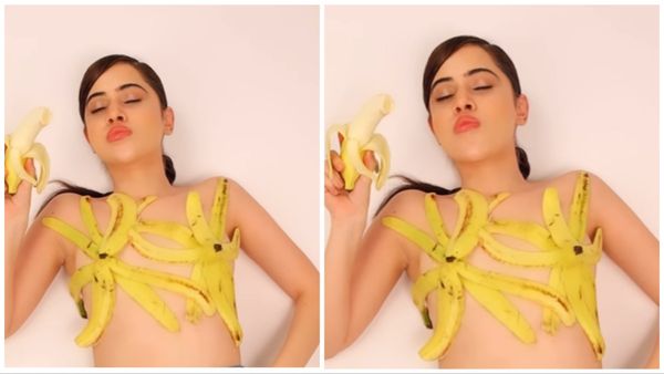 उर्फी जावेद का नया बवाल, प्राइवेट पार्ट पर लगाए केले और फिर हाथ से...