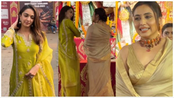 VIDEO: चप्पल पहने दुर्गा पंडाल में चढ़ीं रानी मुखर्जी की आई आफत, लोग बोले- भक्ति नहीं फैशन शो है इसके लिए