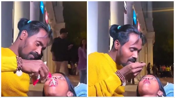 VIDEO: एक-दूसरे के मुंह में कुल्ला करने वाले कपल ने एक बार फिर की घिनौनी हरकत, इस बार दूध डालकर...