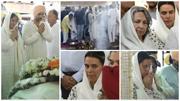 अंगद बेदी के छलके आंसू तो सास को संभालती दिखीं गुमसुम नेहा धूपिया, शर्मिला टैगोर भी पहुंची