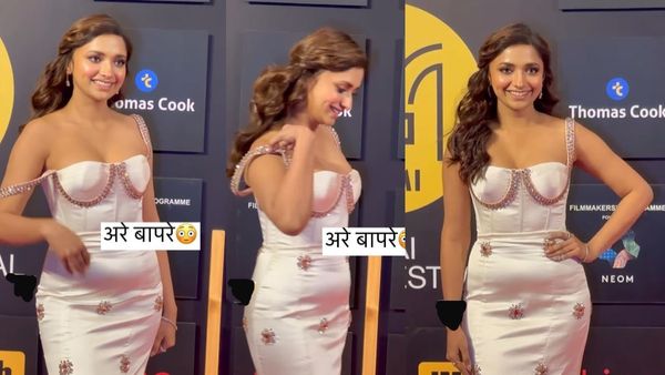 मीडिया के सामने खिसक गई हसीना के ड्रेस की स्ट्रिप, बोल्डनेस देख खुद फोटोग्राफर बोला- 'कड़क है'