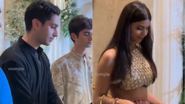 पीछे-पीछे आए अमिताभ के नाती तो शर्माती हुई दिखीं शाहरुख की बेटी, ये वीडियो बच्चन 'खान'दान की उड़ाएगा नींद