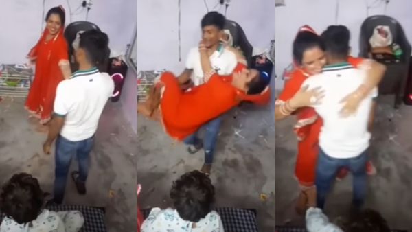 Seema Haider अपने चार बच्चों के सामने ही सचिन संग हुई रोमांटिक, पति ने पहले गोद में उठाया और फिर...