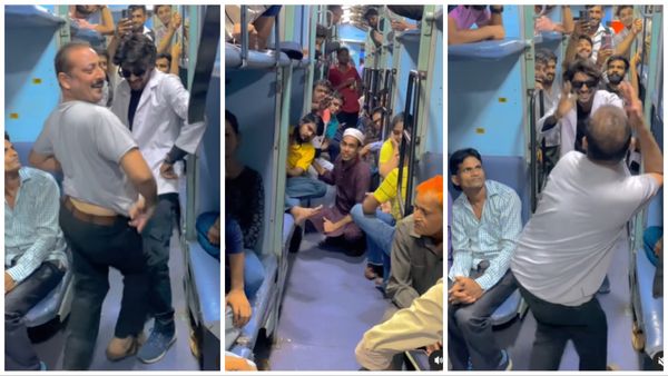 VIDEO: ट्रेन में गंदा डांस करने वाली लड़कियों को अंकल का चैलेंज... जमाई ऐसी महफिल कि स्टेशन पर उतरना भूले लोग!