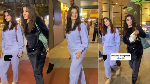 एयरपोर्ट पर पौधा लेकर पहुंची रवीना टंडन, राशा थडानी के लुक्स ने फिर घायल किया जिगर!
