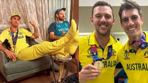 पैरों के नीचे वर्ल्ड कप की ट्रॉफी रखने पर हुआ विवाद, मिचेल मार्श को गालियां दे रहे हैं लोग!