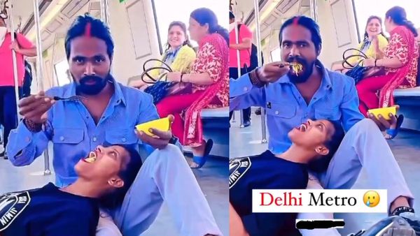 Delhi Metro- लड़की के मुंह को बनाया नूडल्स की प्लेट, फिर चम्मच डालकर करने लगा ऐसी हरकत...