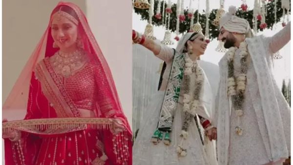 सुर्ख लहंगे में डाली जयमाला तो सफेद जोड़े में लिए फेरे, 'ये रिश्ता..' की हसीना बनी सबसे खास दुल्हन