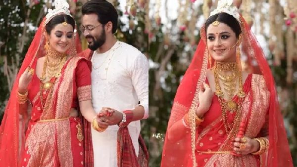 सुर्ख बनारसी साड़ी और सोने के जेवरों से लदी दुल्हनियां... मशहूर एक्टर ले कर पहुंचा इसके दरवाजे बारात