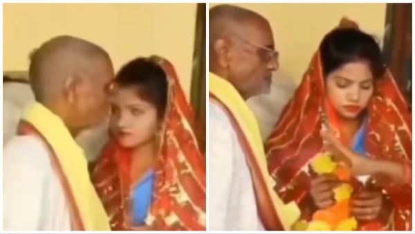 VIDEO: कच्ची कली का बूढ़े संग अलबेला प्यार देख लोगों में हैदक, शादी के मंडप से सामने आया ऐसे वीडियो कि..