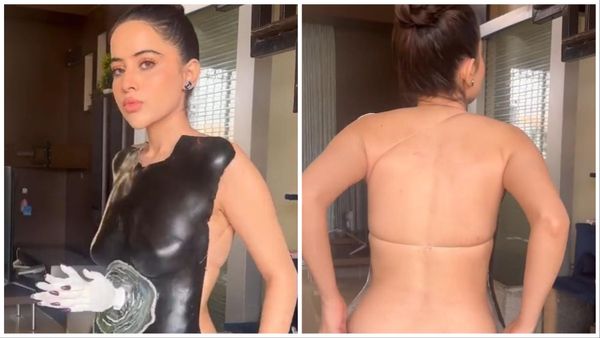 Urfi Javed: ना साड़ी, ना शूट, ना कटी-फटी ड्रेस, इस बार उर्फी ने बिना कपड़े पहने ही दिखाया अपना डरावना लुक