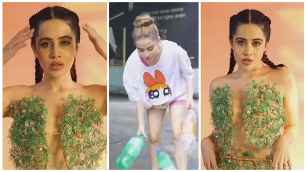 नया लुक!! कचरे से प्लास्टिक उठाकर Urfi Javed ने बनाई अपनी ड्रेस, सोशल मीडिया पर वीडियो देख फैंस हुए खुश