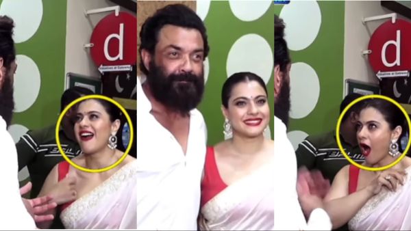 Bobby Deol को देखते ही काजोल ने पहले ठीक किया ब्लाउज और फिर संभाली साड़ी, वीडियो देख हैरान हो रहे लोग