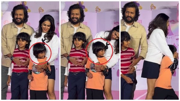 पोज देते देते बह गई रितेश देशमुख के बेटे की नाक, आनन फानन में लेकर भागी मम्मी जेनेलिया का क्यूट वीडियो