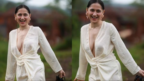 Sanjeeda Shaikh ब्रालेस होकर पहुंच गई जंगल, डीपनेक ड्रेस में एक्ट्रेस का बोल्ड फिगर