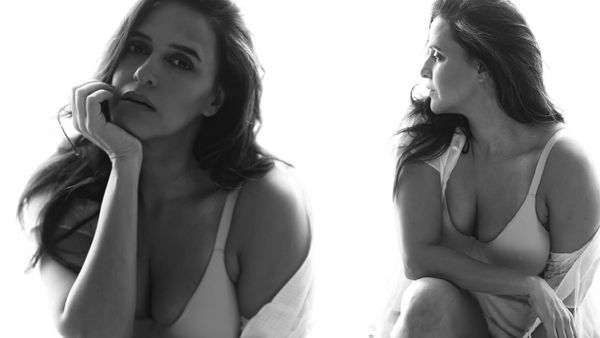 सालों बाद नेहा धूपिया ने दिखाया सेक्सी लुक, शर्ट की बटन खोलकर हॉट ब्रालेट कर दी फ्लॉन्ट!
