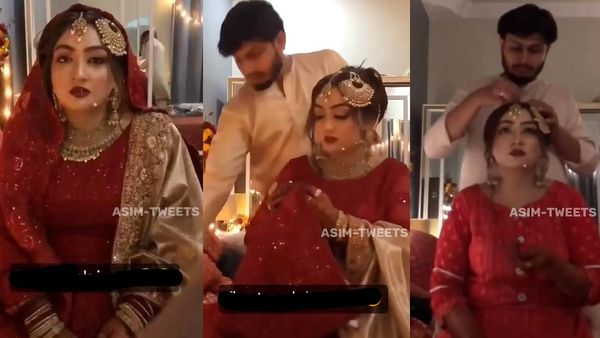 सुहागरात पर दुल्हे से एक एक चीज उतरवा रही थी दुल्हन, प्राइवेट वीडियो के लीक होते ही कटा बवाल!