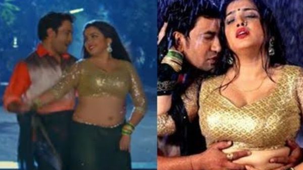 Nirahua ने Amrapali Dubey को ज़बरदस्त बारिश में बताई दिल की बात, हटाया साड़ी का पल्लू और फिर...