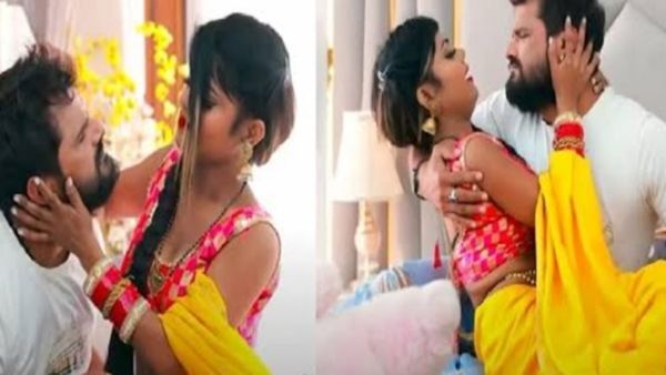जब बंद कमरे में Khesari Lal Yadav ने हीरोइन का कसकर पकड़ा हाथ, बाहों में लेकर किया ज़बरदस्त रोमांस