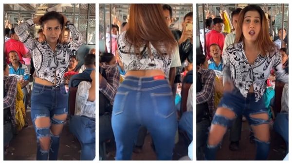 Viral Video: चलती ट्रैन में लड़की ने भोजपुरी गाने पर लगाए ज़ोरदार ठुमके, फिगर देख लोग बोले- 'मज़ा आ गया...'