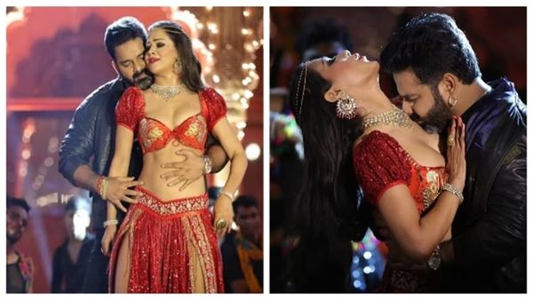 लाल घाघरा पहन जब Pawan Singh पर Namrata Malla ने गिराई बिजलियां, लचकाई कमर तो टूट गए सारे रिकॉर्ड