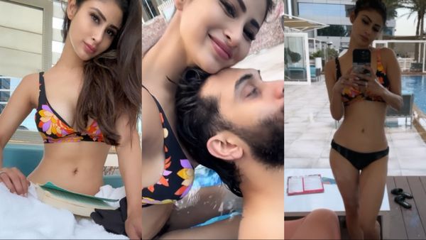 नया साल का मौका पाते ही पति संग नॉटी हुईं Mouni Roy, बिकिनी में फिगर देख सूरज ने भी किया ये काम