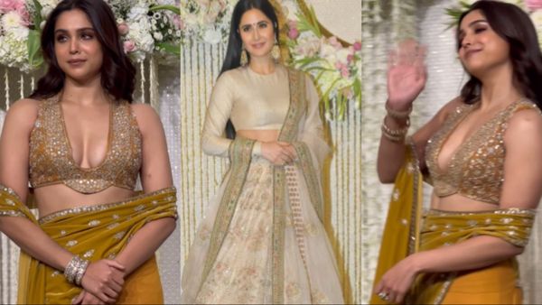 कैटरीना कैफ से ज्यादा बोल्ड अवतार में नजर आईं उनकी होने वाली देवरानी, साड़ी का पल्लू हटाकर दिखाया अपना क्लीवेज