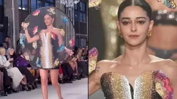Video: जाली का पर्दा लिए 23 सेकेंड ऐसे ही चलती रही अनन्या पांडे, देखने वालों ने पकड़ लिया अपना सिर