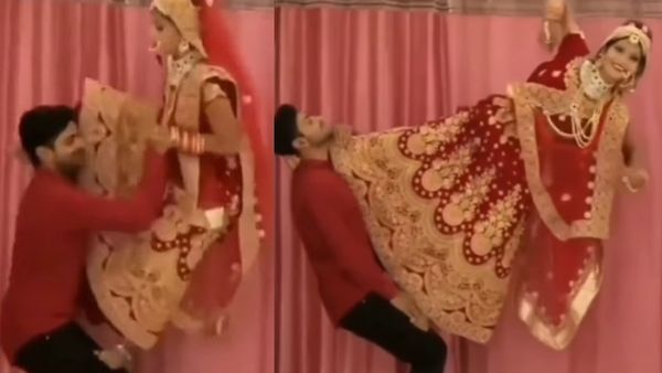 Video- लड़के की छाती पर चढ़ गई दुल्हन, प्री-वेडिंग फोटोशूट देख हंसी नहीं रोक पा रहे लोग!