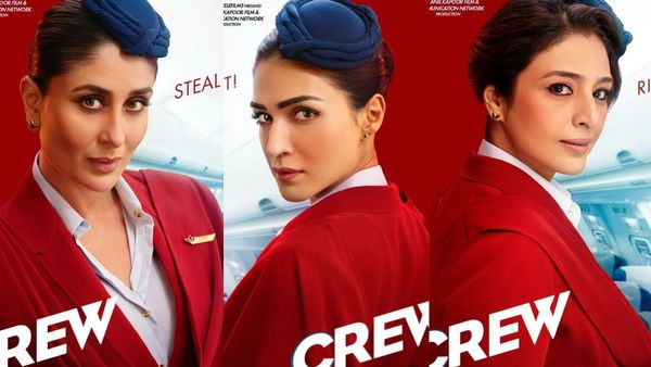 Crew First Look- तब्बू, करीना और कृति ने मिलाया हाथ, हसीनाओं के एयर होस्टेस लुक को देख बेसब्र हुए फैंस