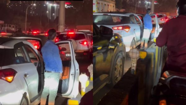 Viral Video: ट्रैफिक में फंसा शख्स कंट्रोल नहीं कर पाया... खचाखच भरी सड़क पर ही होने लगा हल्का