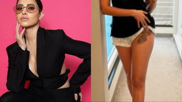 Nushrratt Bharuccha ने शॉर्ट्स को थोड़ा और ऊपर खींचकर दिखाया प्राइवेट प्लेस का टैटू, पागल हो गए फैंस!