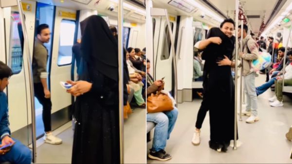 इस शख्स ने दे दिया Delhi Metro को खुला चैलेंज, माशूका से मिलने के लिए अपने एक पैर से खोले दरवाजे