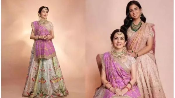 Nita Ambani Closet: अनंत-राधिका की शादी की पहली रस्म, 'घरचोला' ओढ़नी में छा गई नीता अंबानी