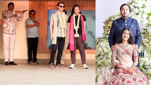 Anant Radhika के प्री-वेडिंग फंक्शन में पत्नी साथ जामनगर पहुंचे फेसबुक के सीईओ Mark Zuckerberg