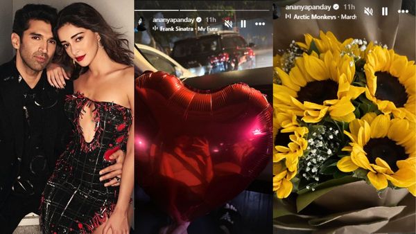 Valentine's Day पर आदित्य रॉय कपूर ने दिया लेडी लव Ananya Panday को सरप्राइज, देखें PHOTOS