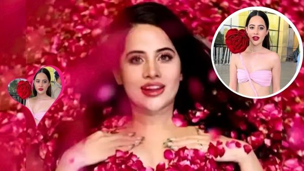 Valentine's Day पर गुलाब बनकर खिल उठीं Urfi javed, लुक्स देख फैन्स बोले- छा गईं आप तो...