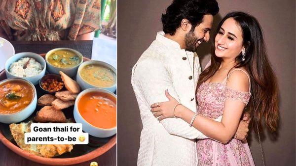 रकुल-जैकी की शादी में भी प्रेग्नेंट बीवी का यूं ख्याल रख रहे हैं वरुण धवन, खाने में लगाए इतने आइटम