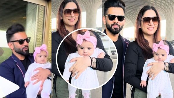 राहुल वैद्य और दिशा परमार की बेटी की पहली झलक आई सामने, फोटो देख फैन्स बोले- कितनी क्यूट है...