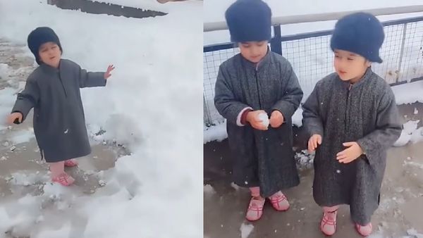 Viral Video- नन्ही बच्चियों ने रिपोर्टर बनकर की बर्फबारी की कवरेज, कश्मीर से वायरल हुआ बेहद क्यूट वीडियो