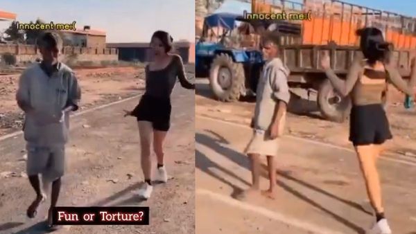 Viral Video- बीच सड़क पर बुजुर्ग के साथ लड़की ने की ऐसी हरकत, भड़के लोग बोले, 'हैरेसमेंट है ये'