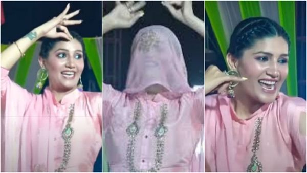 Haryanvi Dance Video: सपना चौधरी ने सिर पर छुन्नी डाल लगाए ठुमके, सामने खड़ी भीड़ के छूटे पसीने