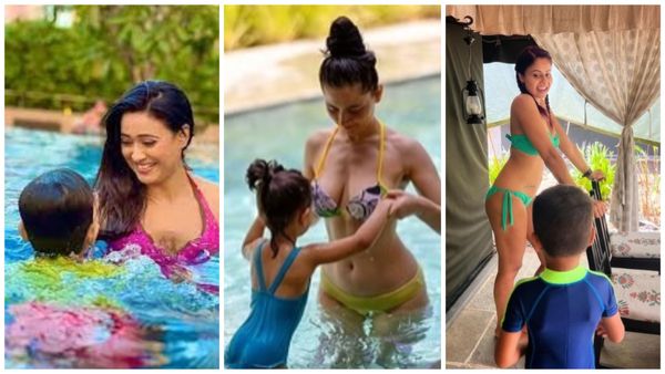 नन्हे बच्चों के साथ में हसीनाओं ने बिकिनी में की ऐसी हरकतें, लोगों ने सुनाई भली-बुरी-गंदी बातें